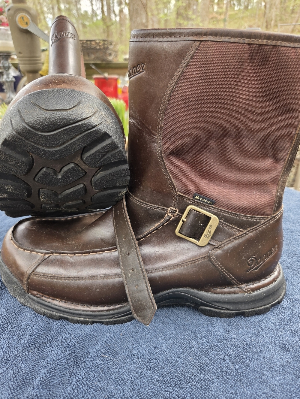 Danner Black  Leather-Fabric Classic Boot Interior with Ortholite Insole